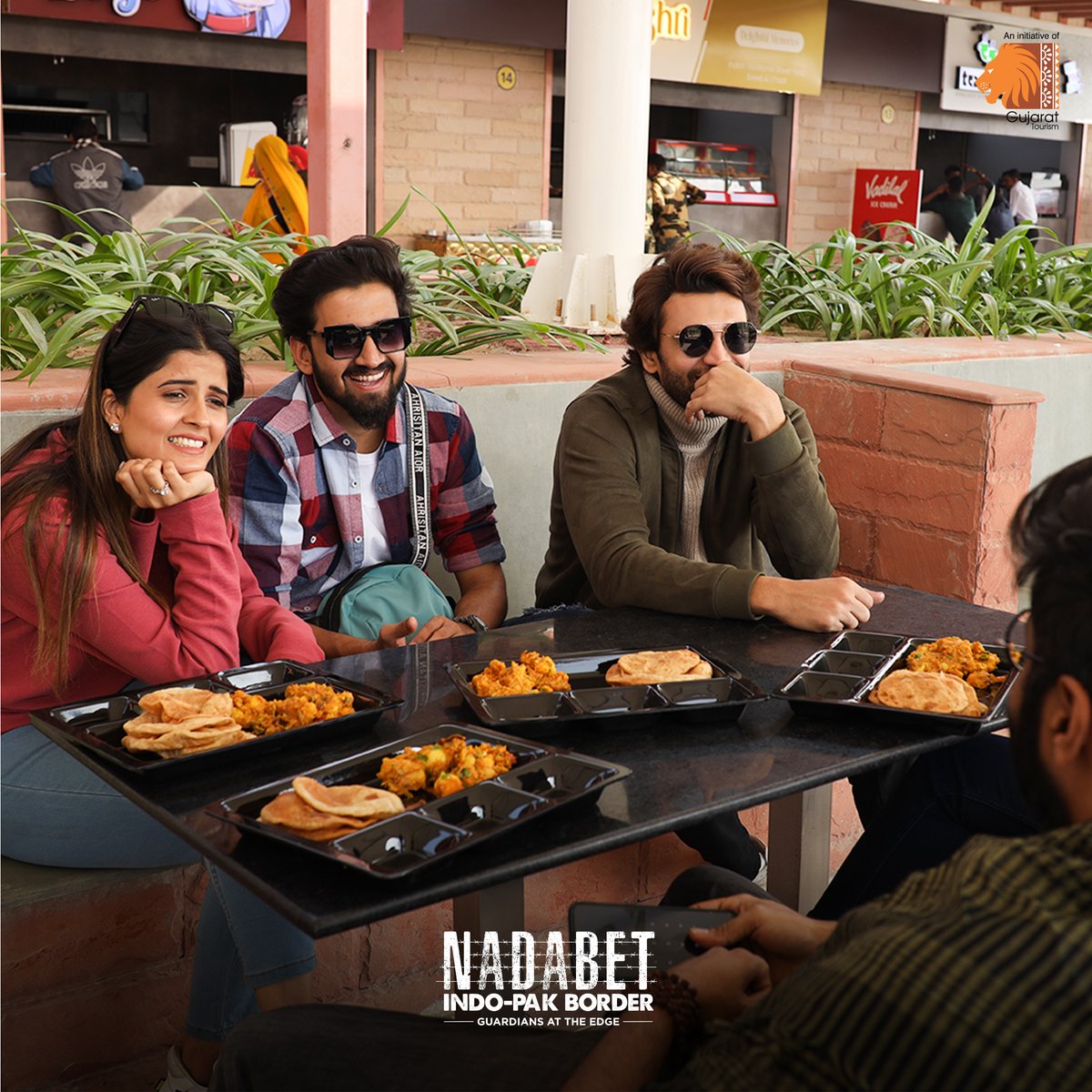 Take a break from exploring patriotism and treat yourself to some delicious bites at the Nadabet Indo-Pak Border’s food court.

#food #foodcourt #visitnadabet #IndoPakBorder #NadabetBorder #SeemaDarshan #Gujarat #gujarattourism #exploregujarat #incredibleindia
