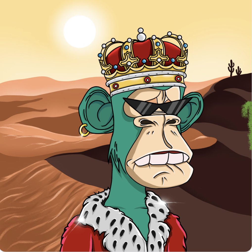 🎉BIG NFT GIVEAWAY🎉

Who wants this 👑 Clean and Mfer Ape?

🏆 1 x Polygon Ape Kings #95

To Enter:
✅Like💜+Retweet+Follow Me🔔 
✅Follow @msmemory7 &amp; @ZKApeKings 
✅TAG 3 Friends

Winner in 48 Hours ⏰ 
LFG🔥🔥🔥

#NFTGiveaway #PolygonNFT #PolygonGiveaway