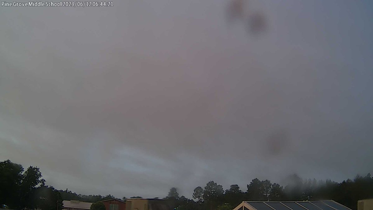 Pine Grove Middle School at sunrise and it's 73.5 F.