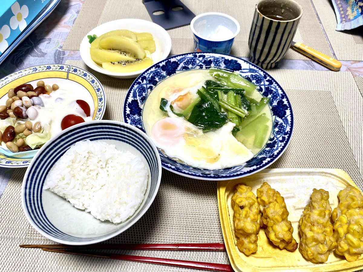 夕飯だ❗️
いつものメニューだけど、それでよいのだ❗️ https://t.co/qdV0c9ROFk