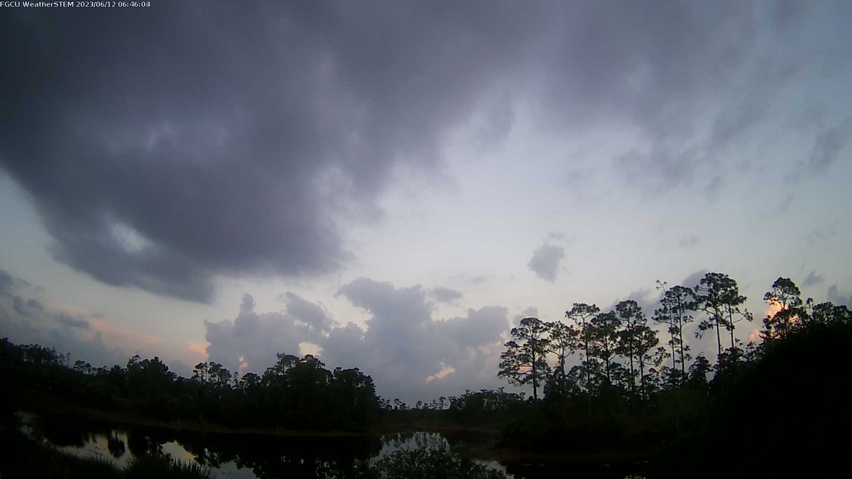 FGCUWxSTEM's tweet photo. Florida Gulf Coast University at sunrise and it's 75.2 F. https://t.co/TczIPZAJ0p