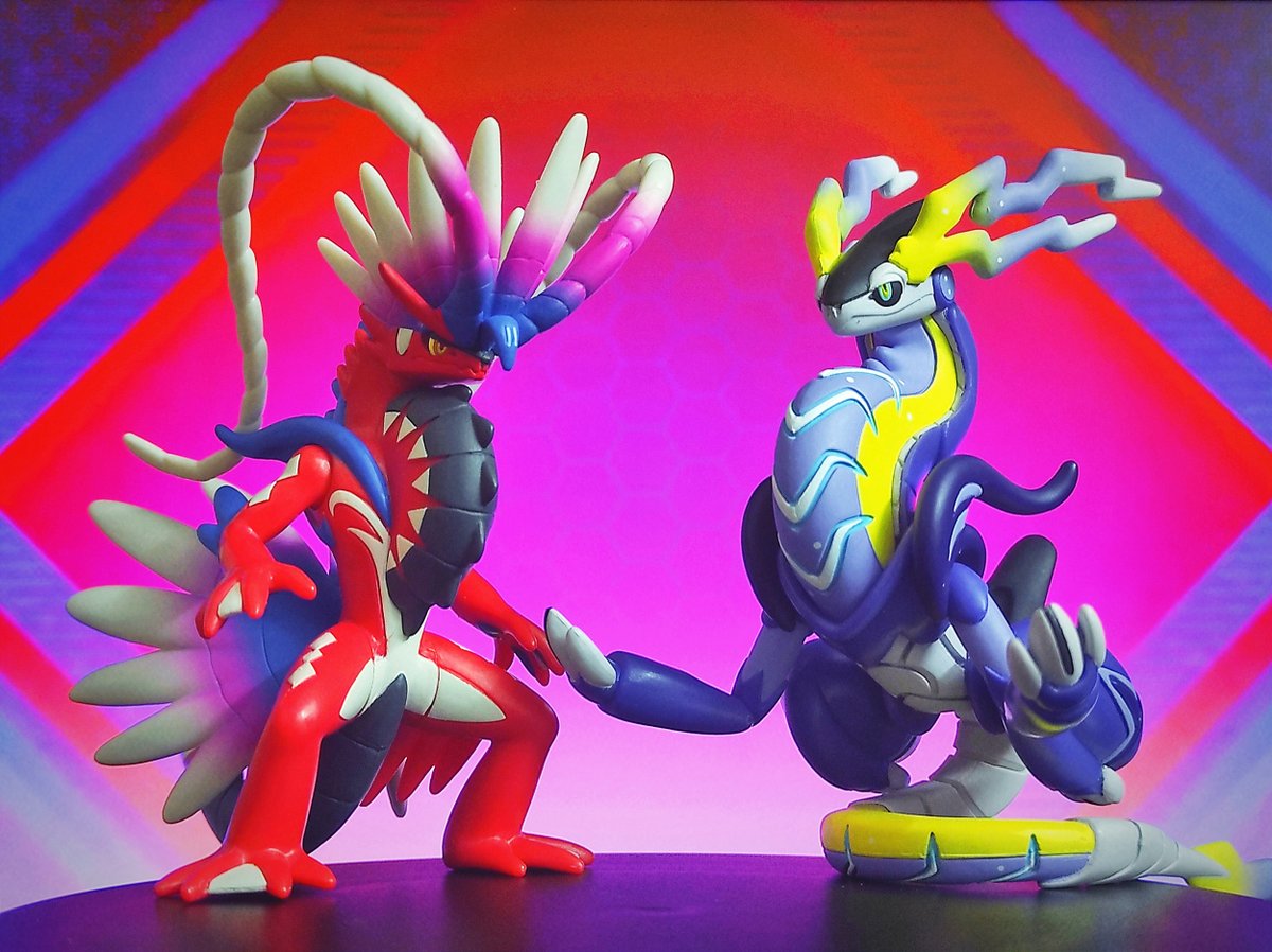 VentHoang's tweet photo. Pokemon Moncolle Koraidon & Miraidon
ポケットモンスター モンコレ コライドン & ミライドン
#Koraidon #Miraidon #コライドン #ミライドン #Moncolle #Tomy #TakaraTomy #Pokemon #Pokémon #PocketMonsters #TArts #MonsterCollection #ポケットモンスター #ポケモン #モンコレ #タカラトミー https://t.co/DheTYYwxV6