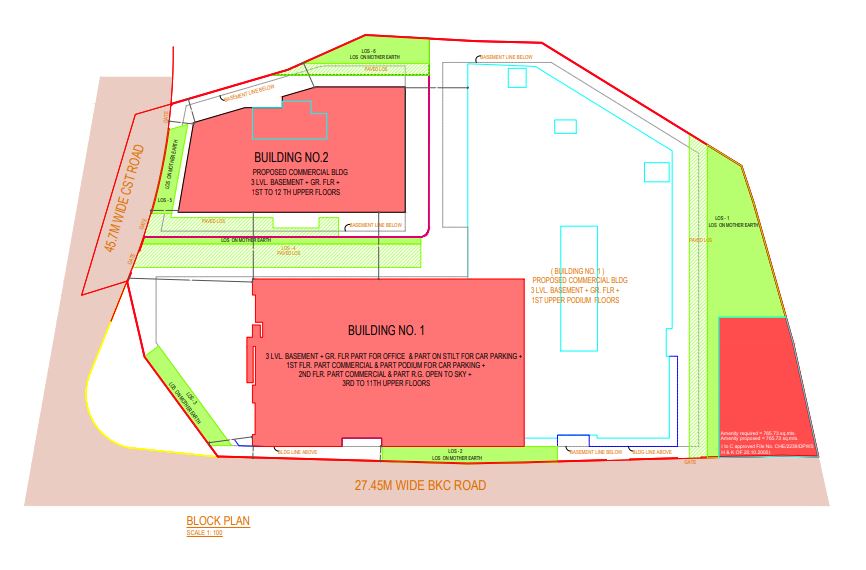RealEstateBLU's tweet photo. Golden Guild Properties set to develop 2 commercial buildings at #BKC. Building 1 will feature 3B+G/S+FF(Commercial)+11(residential). Building 2 will have 3B+GF+1FF. Stay tuned for more updates! #CommercialDevelopment #Mixdevelopment #Mumbai https://t.co/N5mPG0Sirz