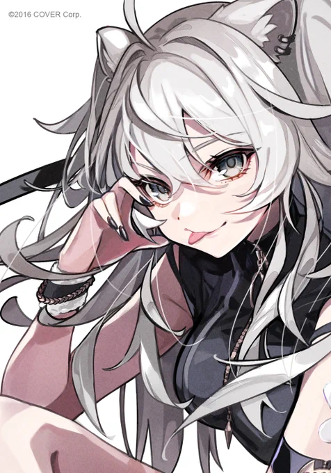 「カプとれ」×「ホロライブ」コラボにて、獅白ぼたんさんのグッズイラストを担当させていただきました!  6/15(木)21時～よろしくです!  #獅白ぼたん #ホロライブ #カプとれ