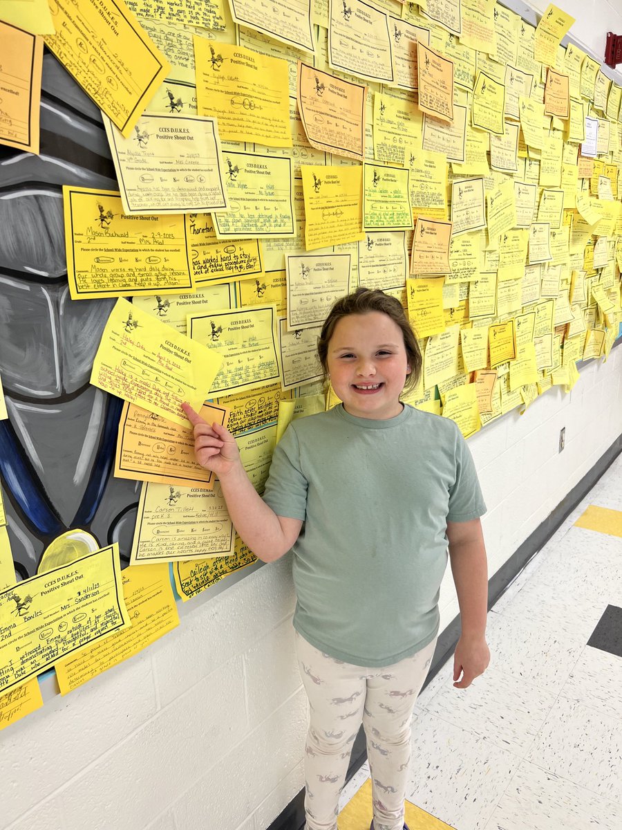 Haley earned a Positive Duke Shoutout for meeting all school-wide expectations. Her teacher says that’s she’s a model Duke and gives her best in all she does. She is kind and helpful to everyone! Woohoo! #ccesdukes #WeAreCUCPS #GoodNewsCalloftheDay