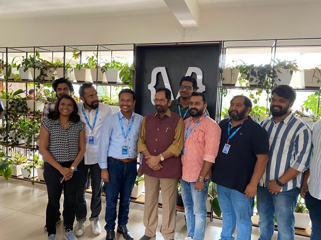naqvimukhtar's tweet photo. Today visited New International IT Company in Bathry, Wayanad. The young  entrepreneurs were enthusiastic regarding the programmes of @narendramodi govt to promote entrepreneurship. #9YearsOfSeva #9YearsOfDevelopment @BJP4Keralam @BJP4India https://t.co/rA8R1CFfEh
