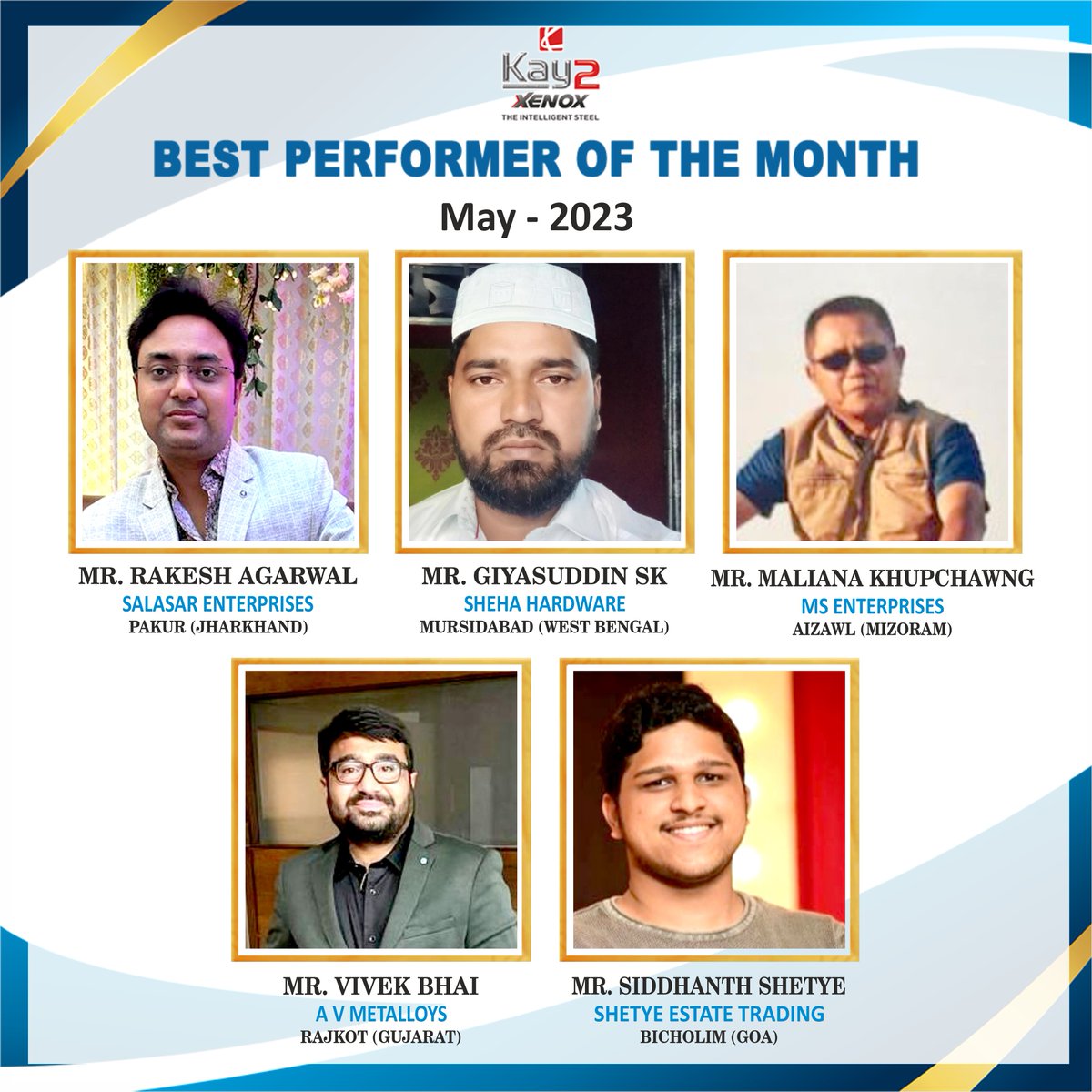 Their unwavering dedication, tireless efforts and exceptional talent have raised the bar for excellence & showcased their relentless passion for our company. We extend our heartfelt congratulations for their outstanding contributions. 

#DealerOfTheMonth #BestPerformer #Kay2Xenox