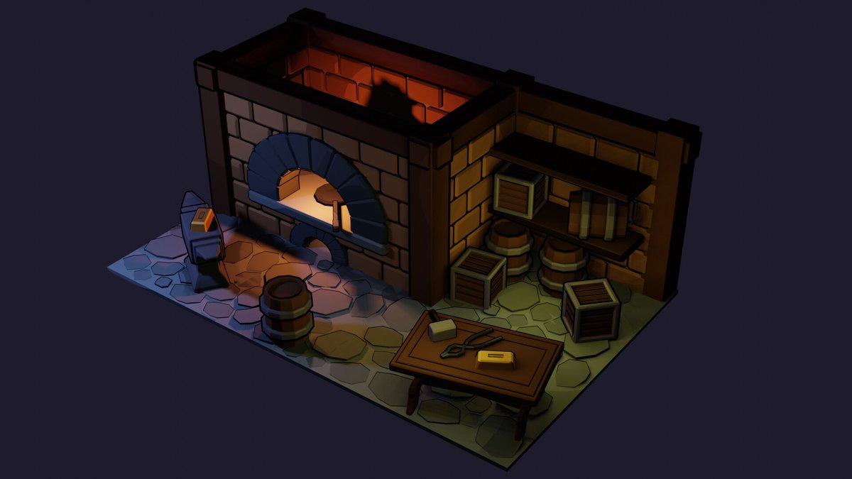 PCAGameArts's tweet image. Great little blacksmiths diorama by student Jamie Clarke artstation.com/jamieclarke02p…
#gamedev #gameart #3dart #3dmodeling