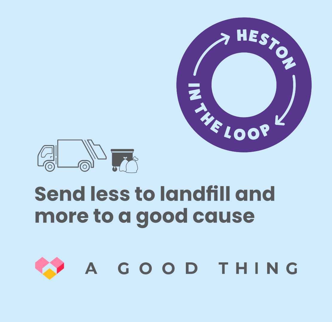 agoodthing_uk's tweet photo. Did you know we're part of #Hestonintheloop?

We're thrilled to be working with @ReLondon_UK and @LBofHounslow on this fantastic initiative.

🏢Local businesses
🌻Local charities
👥Local residents can all get involved.

 Find out more: https://t.co/wFGrzXctzH

#CircularEconomy https://t.co/w5LH5r9J7o