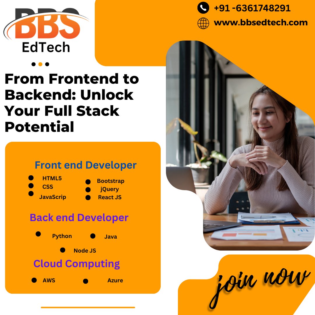 BSedutech's tweet image. 🚀 Level up your coding skills as a #FullStackDeveloper with our comprehensive training program. 💻 Unlock the power of frontend and backend development and shape your tech career today!🔗 bbsedtech.com
📞 6361748291 #CodingTraining #TechEducation