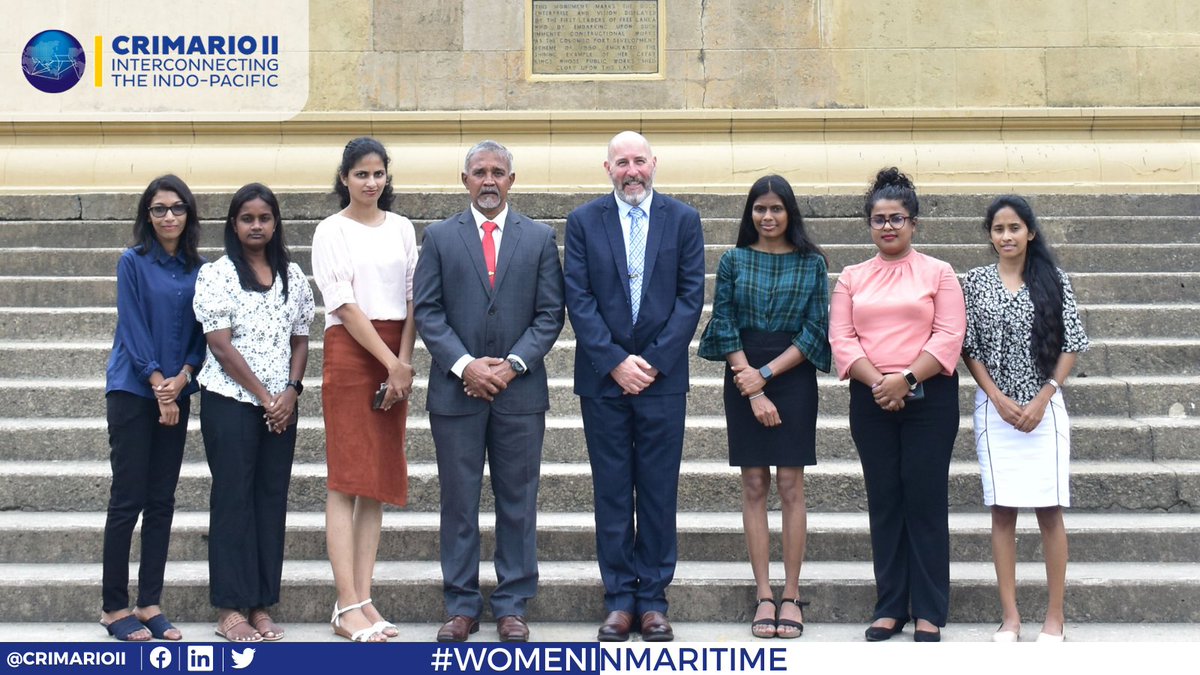 @CrimarioII contribute to improve #MDA in #IndoPacific through information sharing, capacity building, &training. Our partners' efforts to empower women and youth in the maritime sector should be recognised. Looking into a sustainable future. #WomeninMaritime #blueeconomy