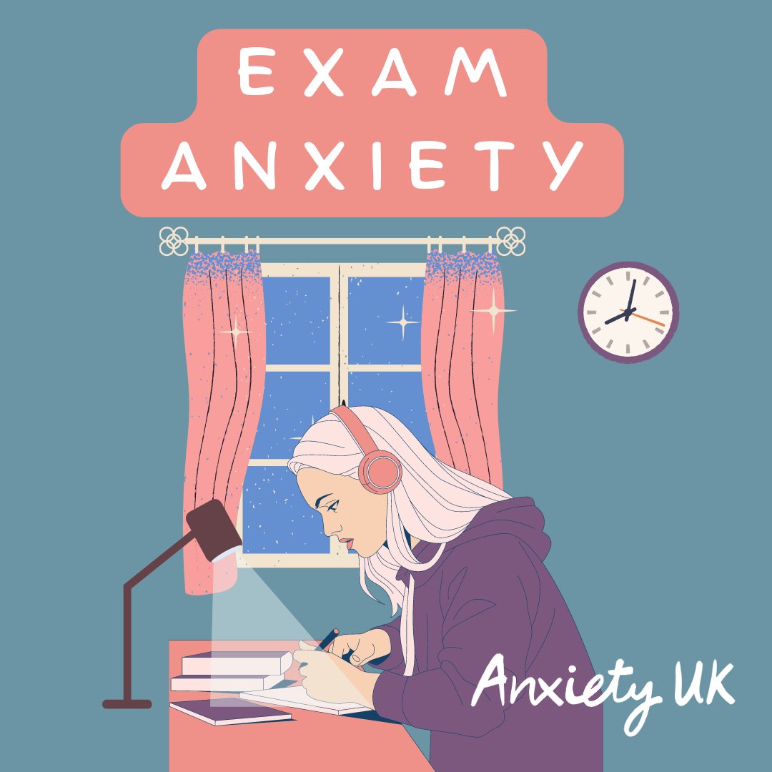 With exam season in full swing, we know some people will be struggling with #anxiety.   That's why we've put together a series of guides on #exam anxiety, which you can download here: anxietyuk.org.uk/products/anxie…