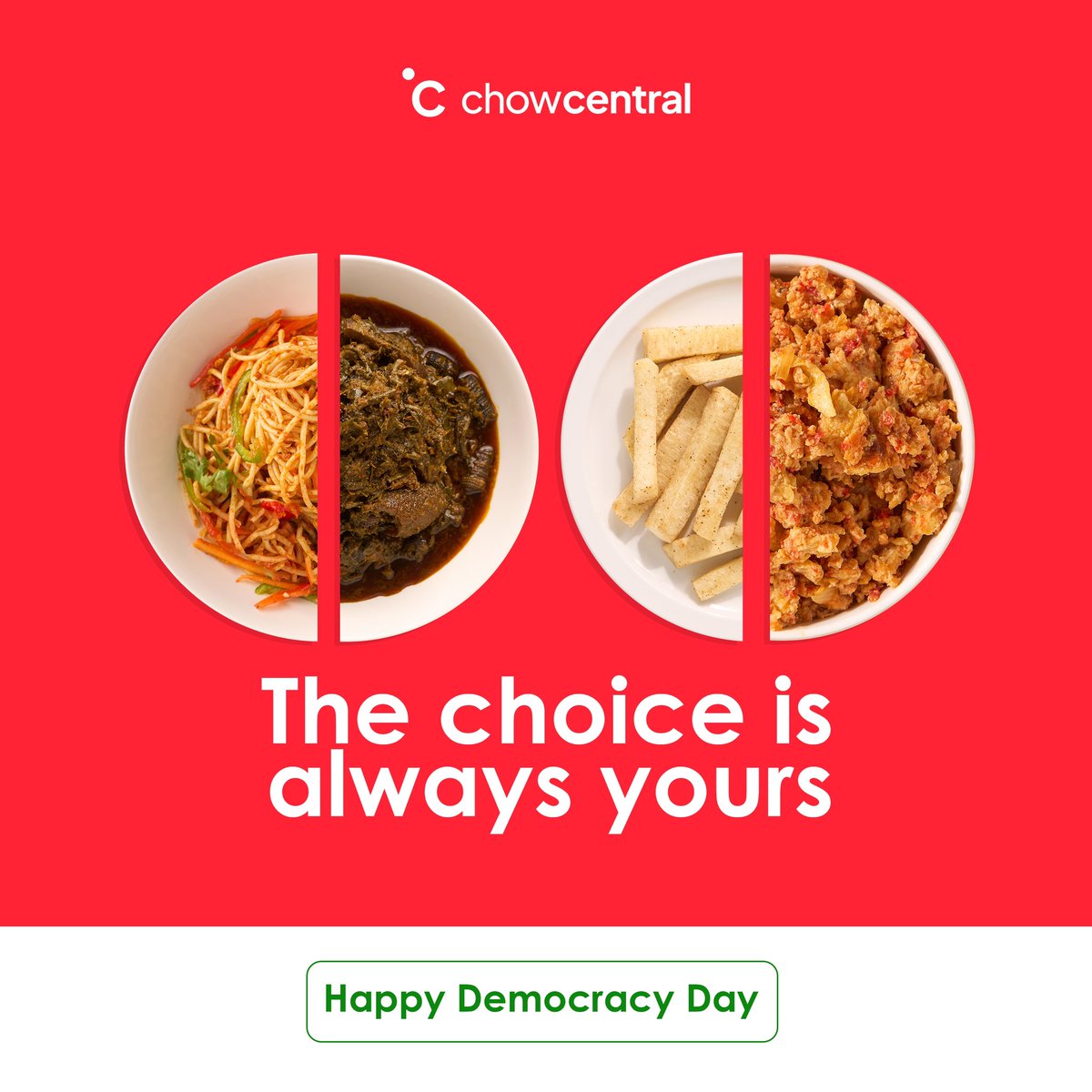 500chow's tweet image. Today, we celebrate the freedom to enjoy our cravings as we please. 😍

#thefoodbangs 
#spoiltforchoice