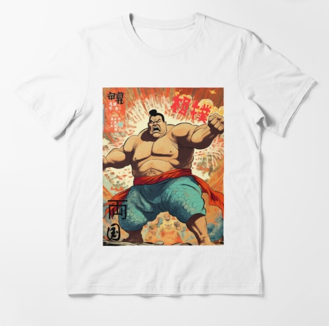 04180804Ko's tweet photo. お相撲さんのTシャツをアメリカンコミック風に作ってみた😂
#お相撲
#漫画
#アメリカンコミック 
#オリジナルイラスト https://t.co/BNVWemPxgX