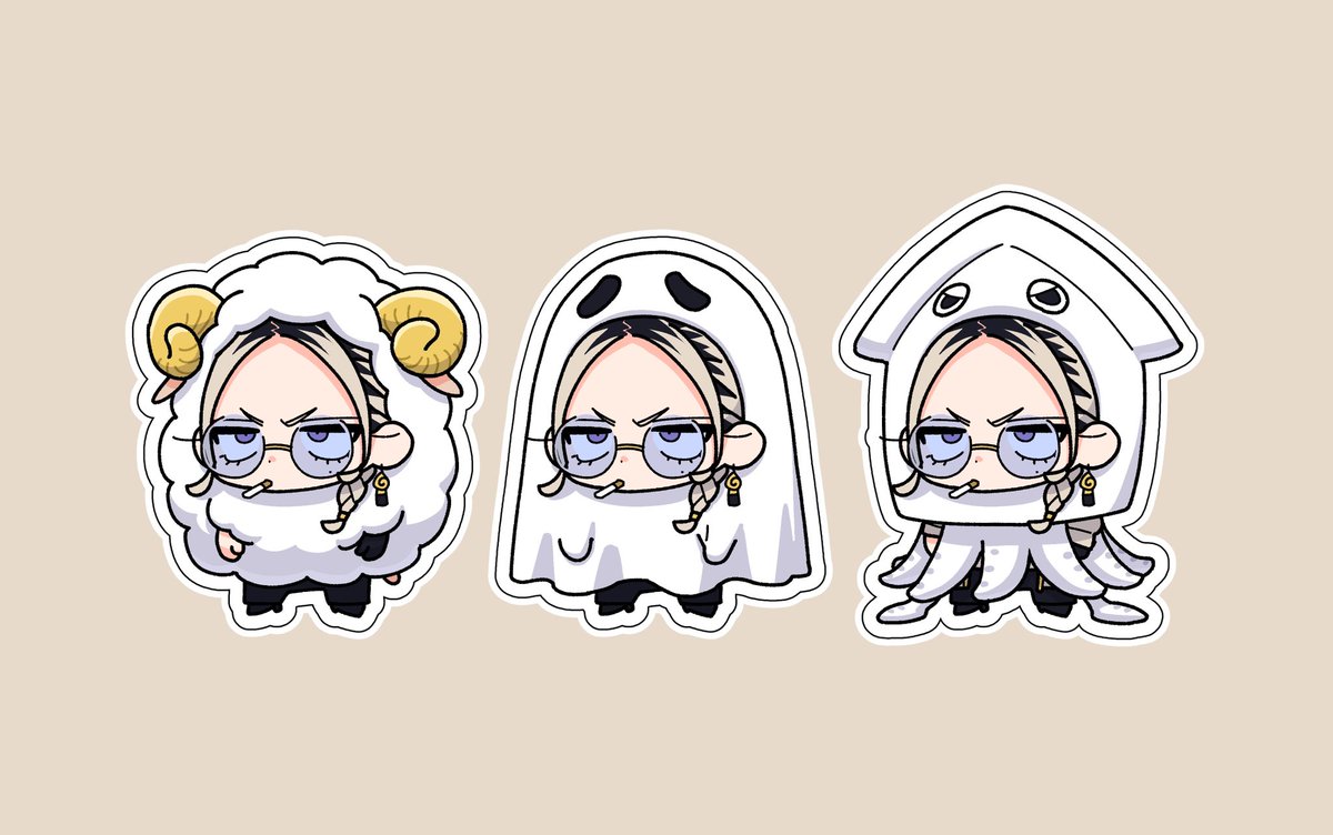 chibi glasses simple background braid blue eyes looking at viewer jewelry  illustration images