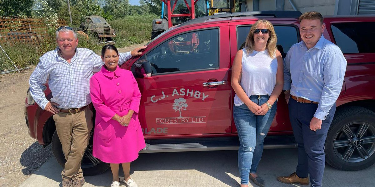 RHANews's tweet photo. Many thanks to the former Home Secretary and MP for Witham, @pritipatel who visited our RHA member C.J. Ashby to discuss the issues facing his business.

The RHA appreciates Ms. Patel's long-standing championing of issues affecting our members, most notably #fuelduty https://t.co/YRxzX5qbwz