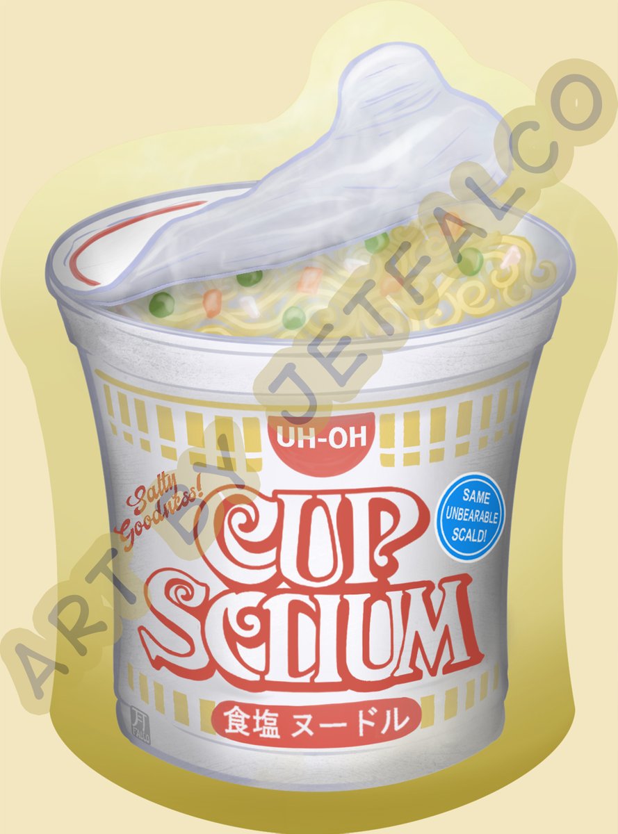 TheJetFalco's tweet image. Everyone's favorite we-broke snack. Can't go too long without throwin' one of these in my tummy. YUM.
Ramen Noodles art tribute sticker, cup noodles, Cup Sodium Sticker!
#ramen #newsticker #funnyart #artist