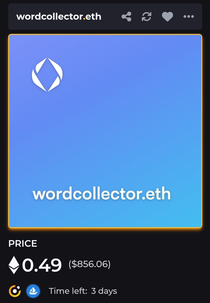 wordcollector.eth

Listed for 0.49 ETH on @ensvision

🫡