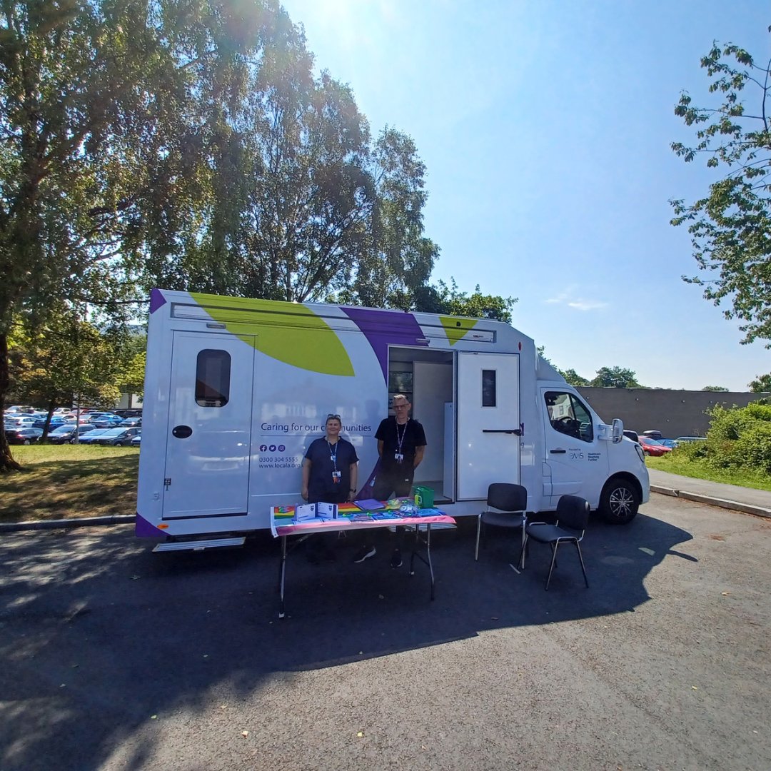 Locala_Safesex's tweet photo. This morning our #ClinicInaBus visited Active Copley. If you missed us this afternoon we will be parked at @Broadoak_CC between 2:00pm-6:00pm🙌
No appointment needed just simply hop on the bus!
#ClinicalVan #Caringforourcommunities #LocalaSexualHealth #SexualHealth https://t.co/WcaEeSuCbR