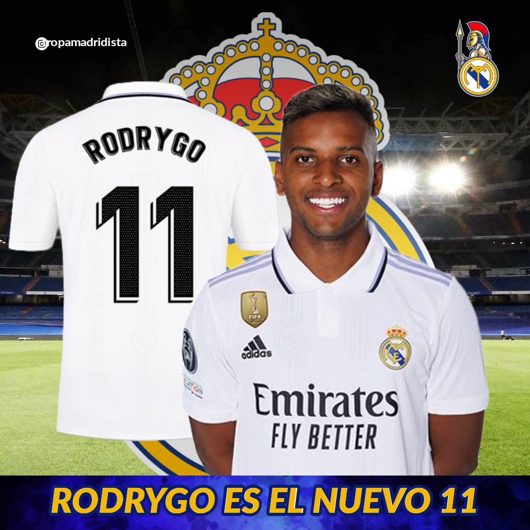 🇧🇷✊🏾🤍💜🚨 OFICIAL: @RodrygoGoes es el nuevo 1️⃣1️⃣👕🙌🔥

#tropamadridista #realmadrid 
#rodrygogoes #rodrygo #madrid #realmadridcf #halamadrid #madridistas #madridismo #madridista #madrid #brasil #españa
#garethbale #bale #asensio 
#marcoasensio