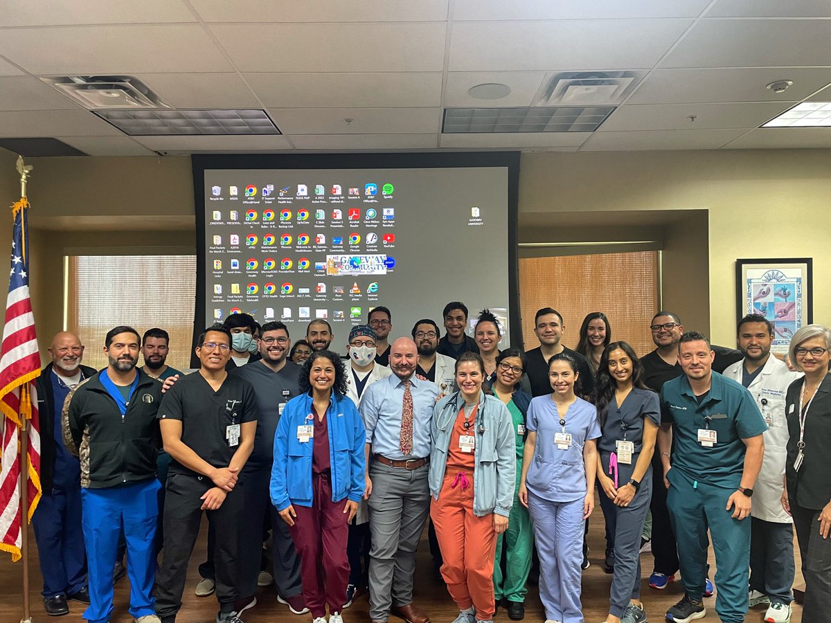 LaredoFMR's tweet photo. Thank you Dr. Mehmet for giving us a talk about technological advances in medicine. 

#Medicine #FamilyMedicine #FMResidency #FMRevolution #ResidencyLife #MedTwitter #Doctors #thursdaydidactics #LaredoTX #bordermedicine https://t.co/aB16J5WQIo