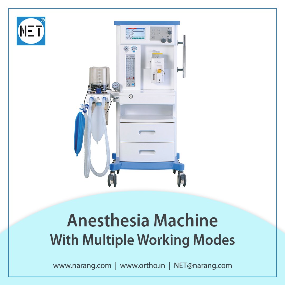 7' TFT LCD screen displays the Ventilation parameters, Alarm information and Oscillogram. 4 Mechanical flowmeters, instant display fresh gas flow to your patient. Integrated breathing circuit design, Multiple working modes ... narang.com/anaesthesia-eq…