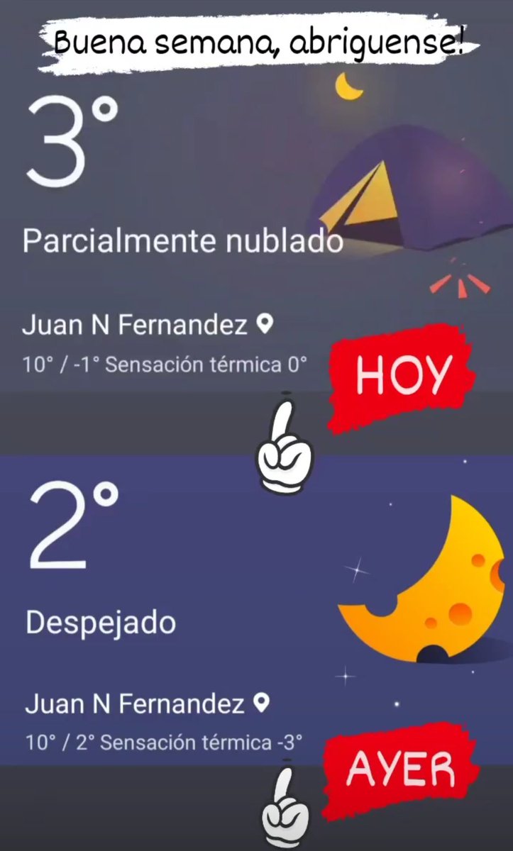 Buena semana! 🥶