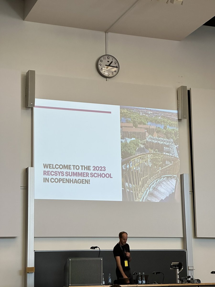 Mesut Kaya (@kayaa_mesutt) on Twitter photo #Recsys summer school 2023 begins with the introduction by <a href="/toinebogers/">Toine Bogers</a> luckily the weather is proper summer weather (almost) enjoy! #Recsys summer school 2023 begins with the introduction by <a href="/toinebogers/">Toine Bogers</a> luckily the weather is proper summer weather (almost) enjoy!
