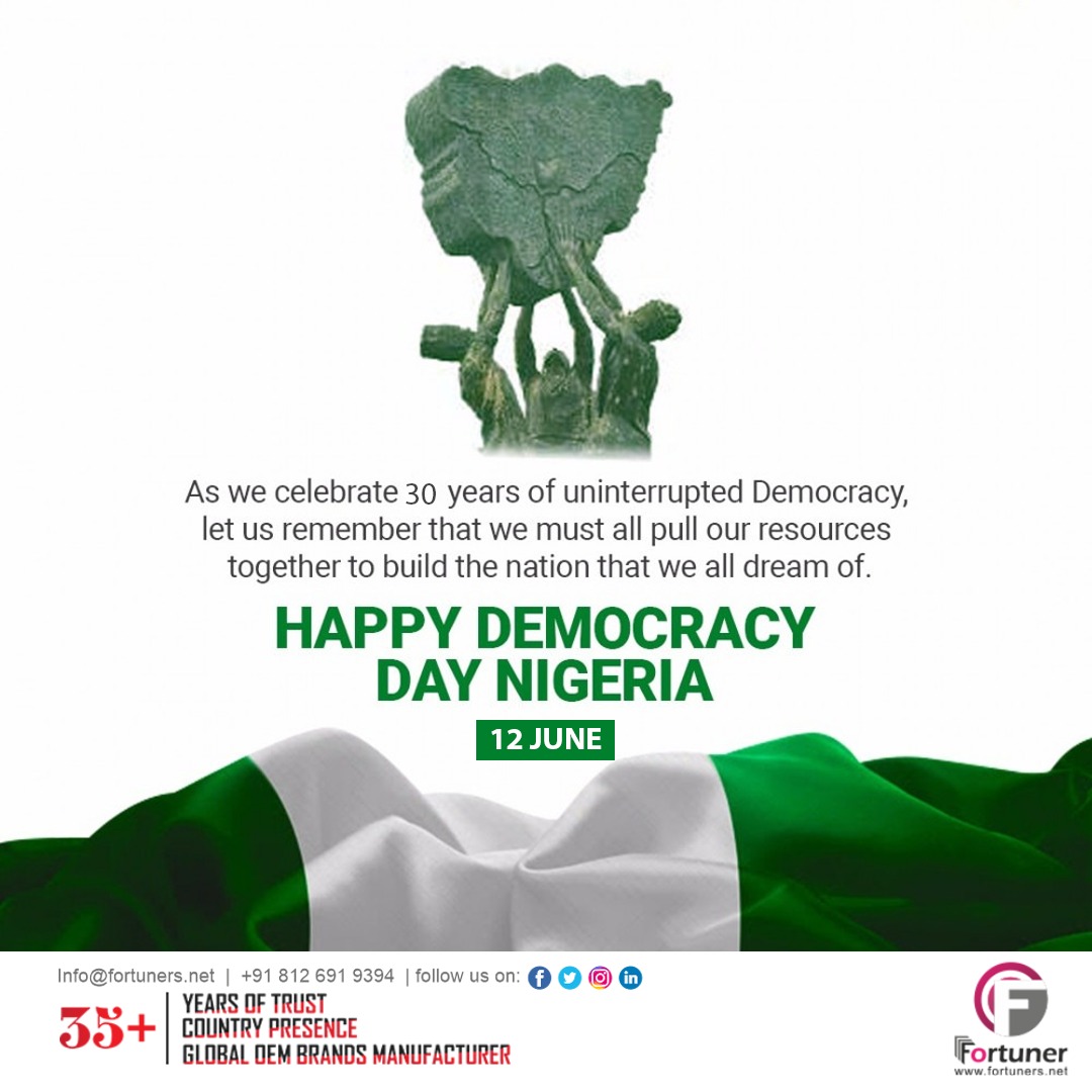 Happy Democracy Day Nigeria!

#democracyday #democracy #june #nigeria #democracynow  #happydemocracyday  #nigeriademocracyday #internationaldayofdemocracy #asoebibella  #youth  #maps  #nigeriademocracy  #bigbrothernigeria 

fortuners.net
info@fortuners.net