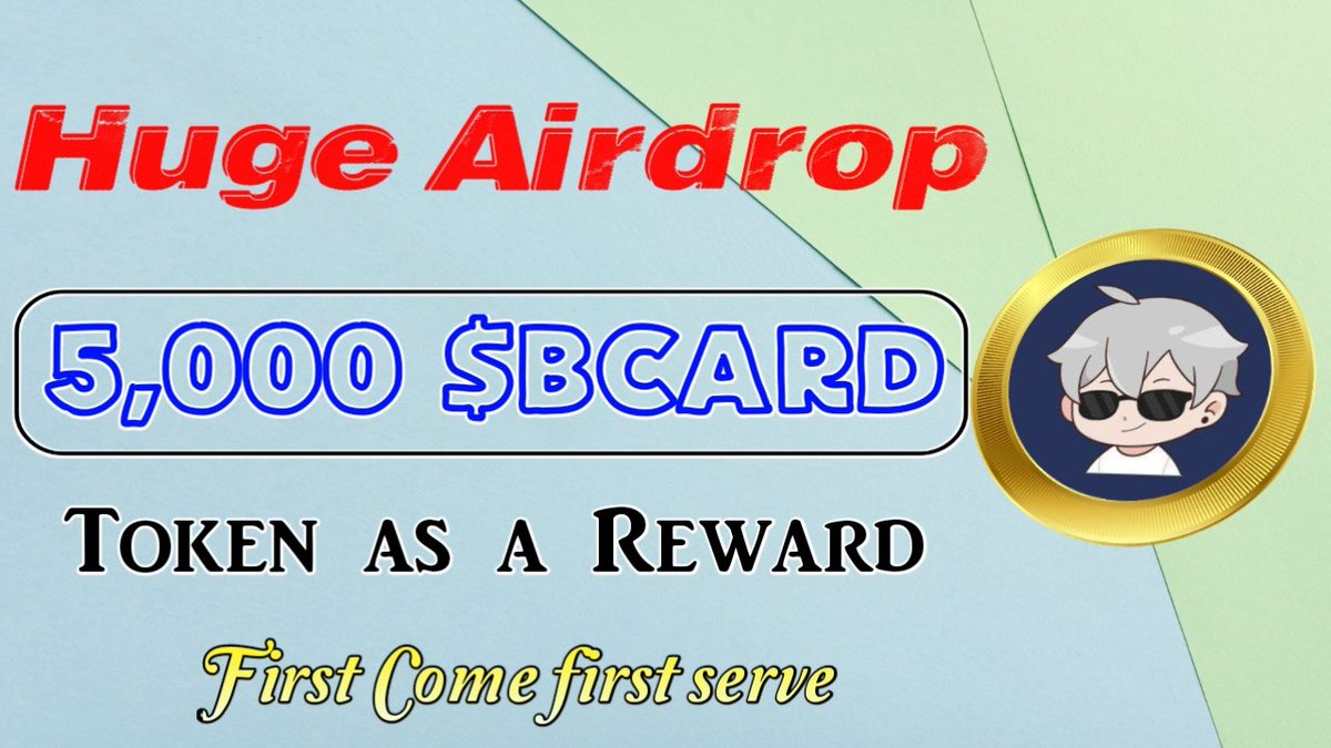 5000 $BCARD Token Airdrop 🎉🎉

FCFS 2000 Winner 🏆
🏅Top 1-10 & 2000 Random Winner🏆

To Enter ⤵️
✅ Follow @VirtualLand_ & @Chibi_Fi
✅ Like Rt/Tag 3 Frnds
✅ Complete all task  👉 gleam.io/IEWxA/bcard-to…

#bigairdrop #Giveaway  #Tokengiveway #airdrops  #FCFS