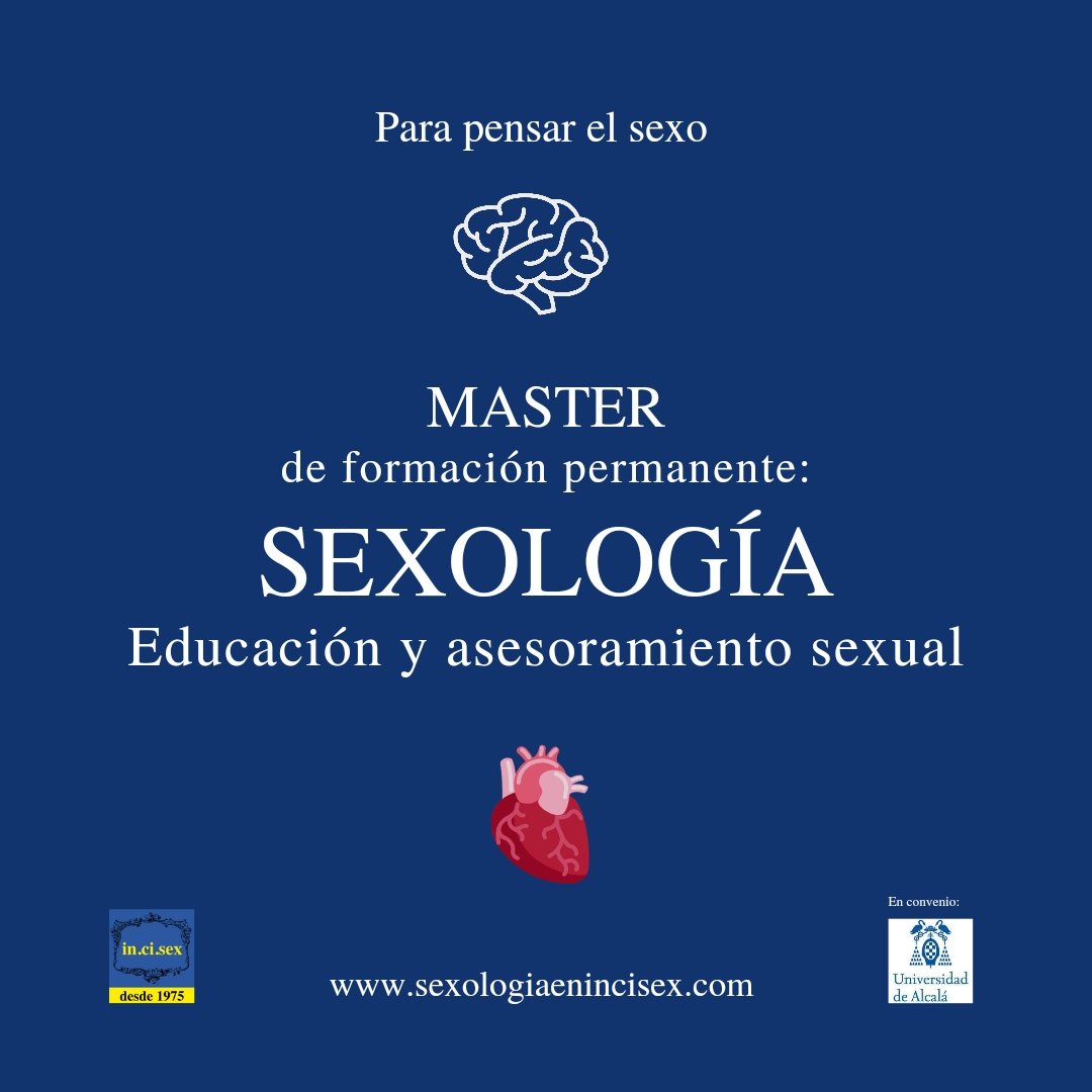 INCISEX's tweet image. 📣Abierta la reserva de plaza para el Master en formación permanente en Sexología: educación y asesoramiento sexual.

➡️ Más info
sexologiaenincisex.com 
✉️secretaria@incisex.com

#Incisex #sexologiaenincisex #educaciónsexual  #Sexología #mastersexología