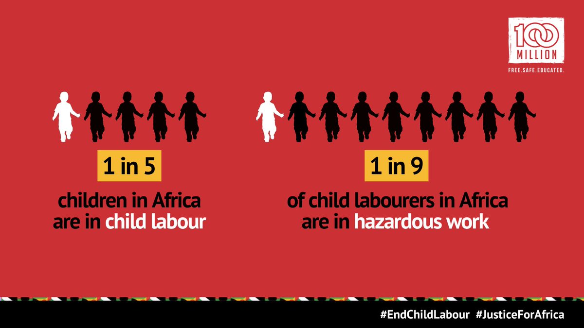 The world's richest countries and corporations must act urgently to cancel unsustainable #debt &amp; end #taxinjustice that is fuelling extreme poverty in Africa and forcing millions of children out of school and into #childlabour

#WorldDayAgainstChildLabour #JusticeForAfrica