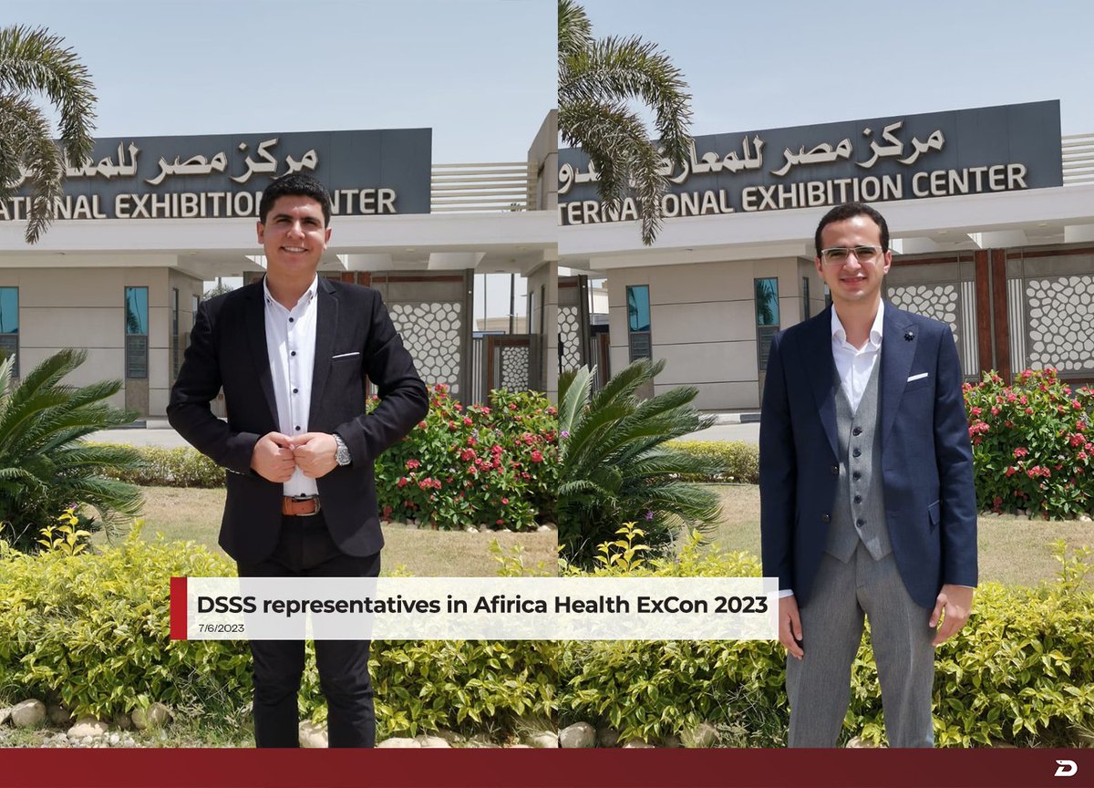 DSSS representatives in Afirica Health ExCon 2023

#AfricaHealthExCon #AfricaHealthExCon2023
#DSSS