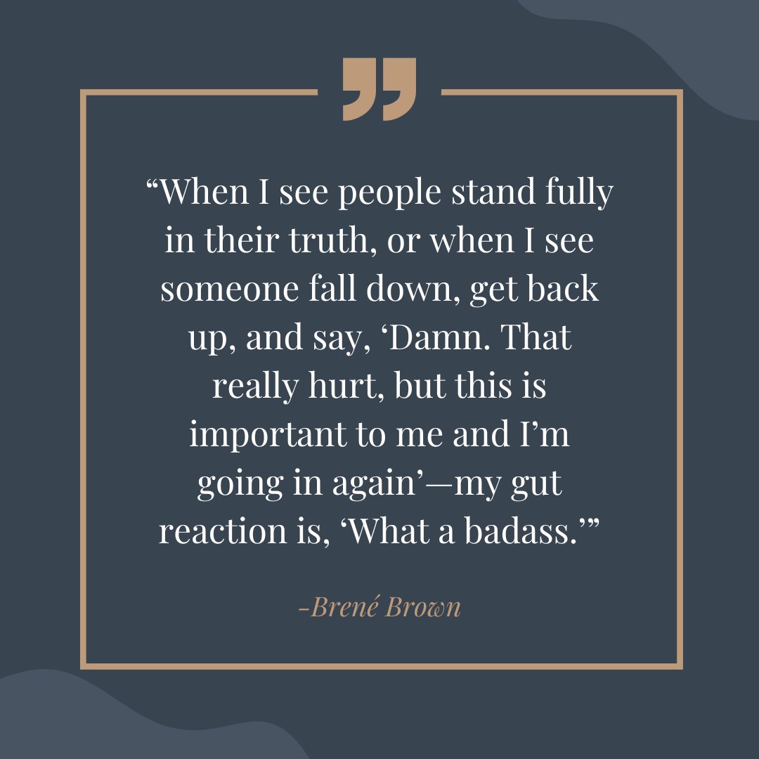 Monday reminder that the best thing you can do in the face of failure or a setback is to get back up and try again. It's not about being completely fearless - it's about being brave enough to take the risks that will make you grow.

#MondayMotivation | #MondayThoughts