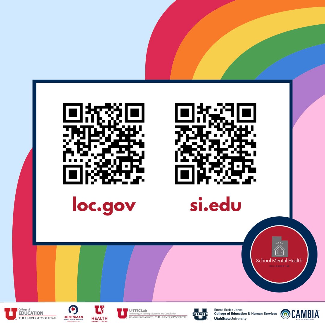 Follow the links in the post for some Pride Month Resources including research, Pride events, and social media content.

 #UtahSchoolCounselor #SchoolMentalHealth #UtahSMHCollab 
@Cambia @uofu_hmhi @UUtah @RegenceUtah @USUAggies @UTPublicEd