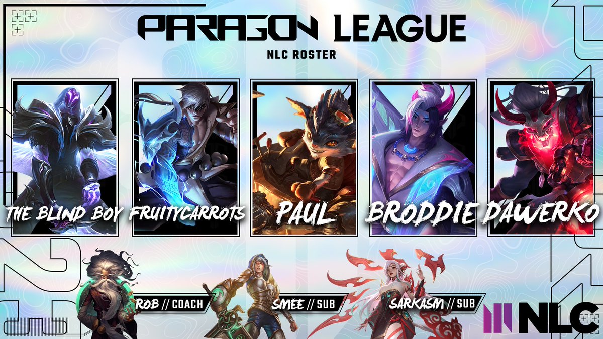 We're back, and this time we're coming for that Division 2 spot 😈

Introducing our <a href="/NLClol/">Arozzi NLC</a> roster for the summer split!

🇪🇪 <a href="/theblindboy1/">the_blind_boy</a> 
🇬🇧 <a href="/fruitycarrots/">fruitycarrots</a> 
🇷🇴 <a href="/PurcarasPaul/">Paul</a>
🇬🇧 <a href="/Brod_LoL/">Broddie</a> 
🇨🇿 <a href="/DawerkoLoL/">Dawerko</a> 

🇬🇧 <a href="/RLoweth/">Rob</a> (C)
🇬🇧 <a href="/Smeelol/">Smee</a> (Sub)
🇬🇧 <a href="/SarkasmLoL/">Sarkasm</a> (Sub)

#PRGFIGHTING