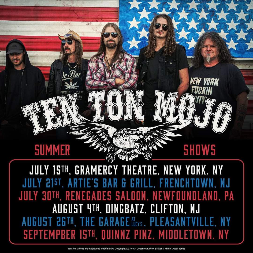 Ten Ton Mojo's Summer Shows
tentonmojo.com

#summer #summermusic #rockband
#northeastmusic #rockandroll #rock #rockmusic #newclassicrock #classicrock #newmusic #eprelease #live #nycrock #nyc #njrock #njnightlife #lehighvalley #centralnewyork #travelingmusician #rtItBot