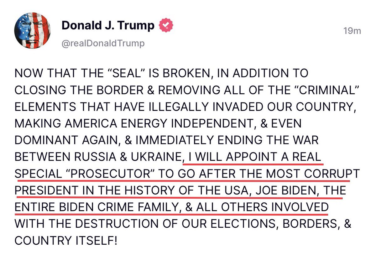 Now that we are seeing all these precedents being set, looks like President Trump just said GAME ON.