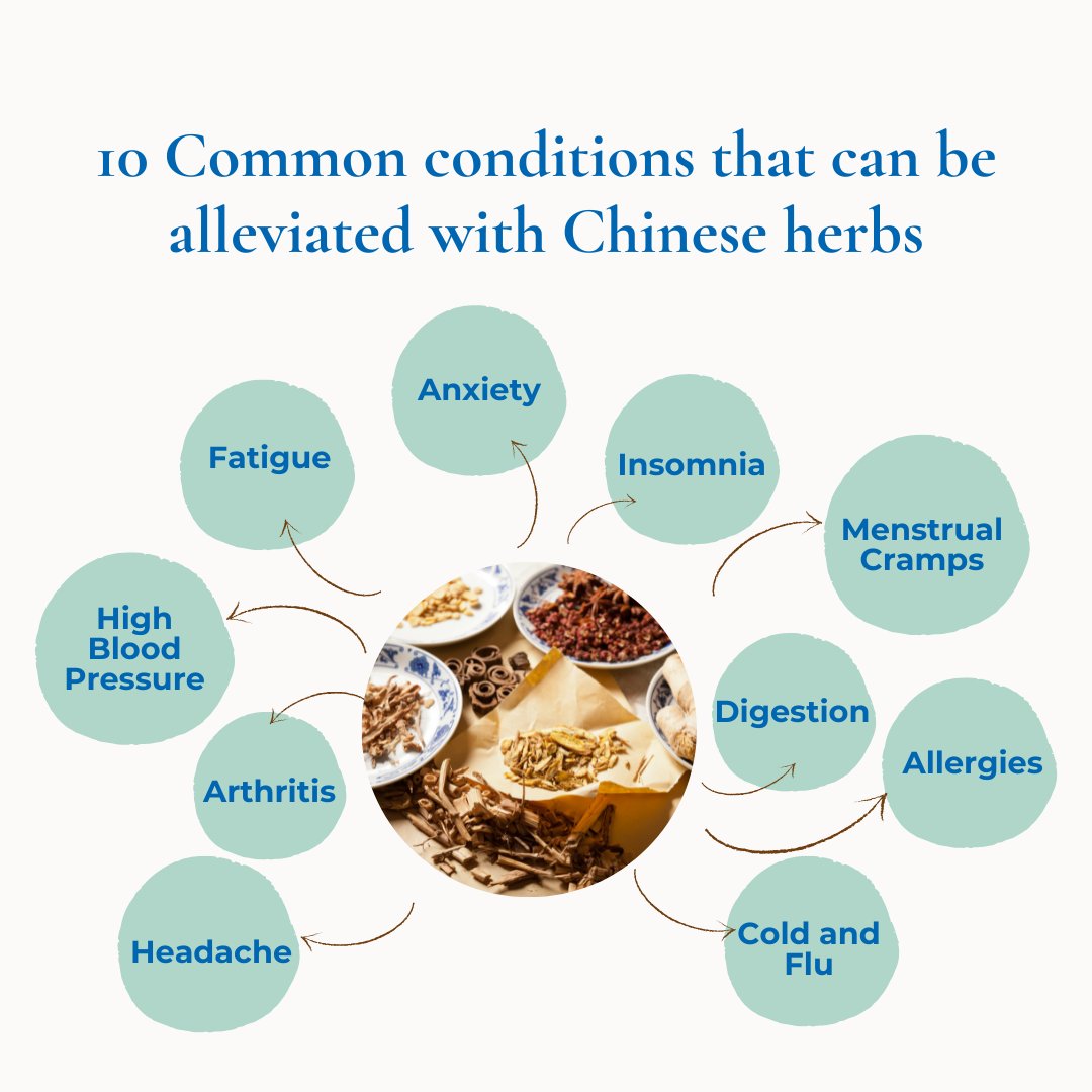 KPCHerbs's tweet photo. Discover 10 common conditions that can be alleviated with Chinese herbs! Chinese herbal medicine has been used for centuries to treat a wide range of ailments. Don't miss out on the opportunity to learn about these natural remedies that can improve your health and well-being. https://t.co/KpOh102CIo