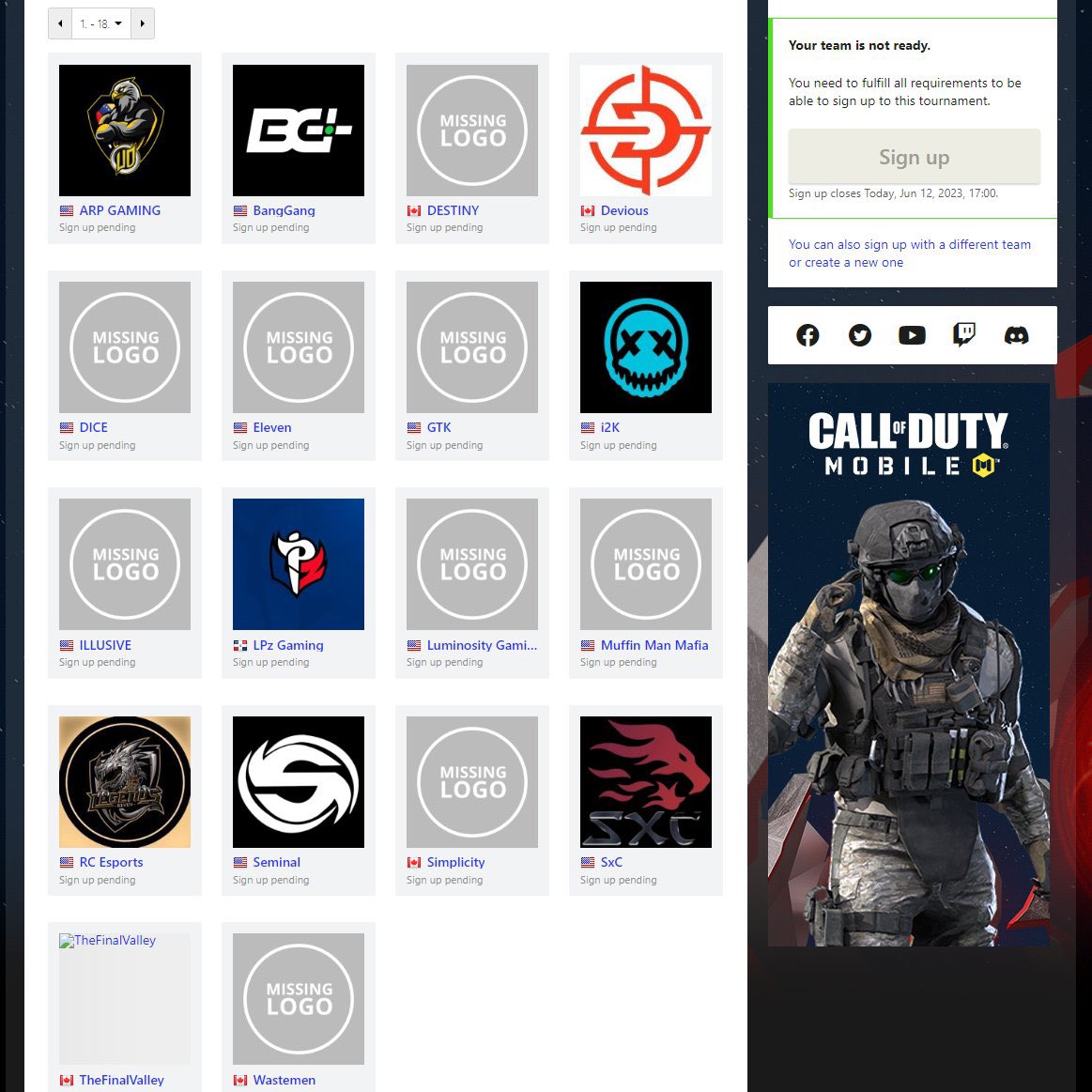 teami2K's tweet photo. 18 of the 128 teams are loading up already for Stage 3๐ฑ
Best of luck to our North American team youโve got this ๐ฅ #Teami2K
#CODMWC23 @PlayCODMobile https://t.co/nVtH7dtZ3S