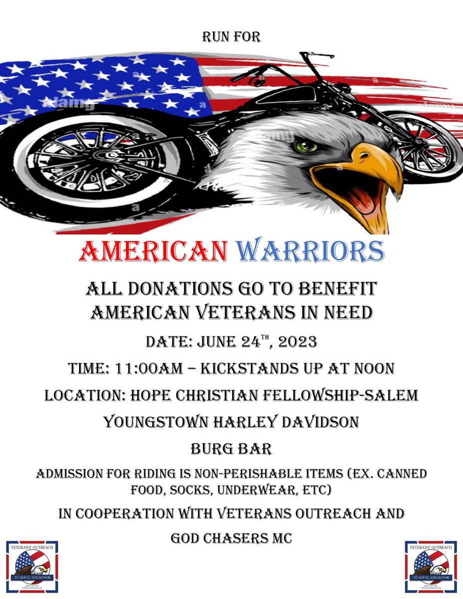 ToSERVEandHONOR's tweet photo. Mark your calendars! #Veteran #motorcyclerun https://t.co/FmxnTeqiHR