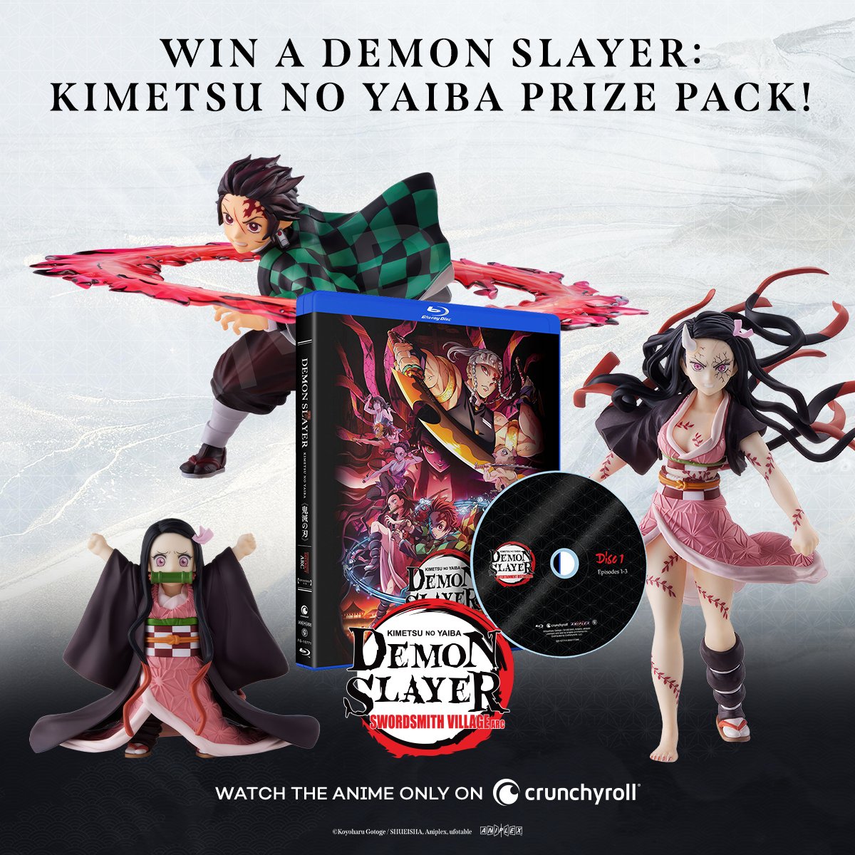 Crunchyroll's tweet image. To celebrate Demon Slayer: Kimetsu no Yaiba taking over NYC, we’re giving away some goods from @ShopCrunchyroll! #DemonSlayerNYTS @DemonSlayerUSA

✨ HOW TO ENTER: got.cr/DSTSsweepstakes