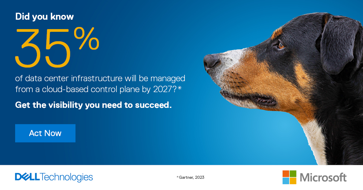 Clarity is essential to navigating the complexities of the cloud. With Dell Technologies and Microsoft, you can face these challenges head on with greater visibility. dell.to/45J8od9 

#iWork4Dell
