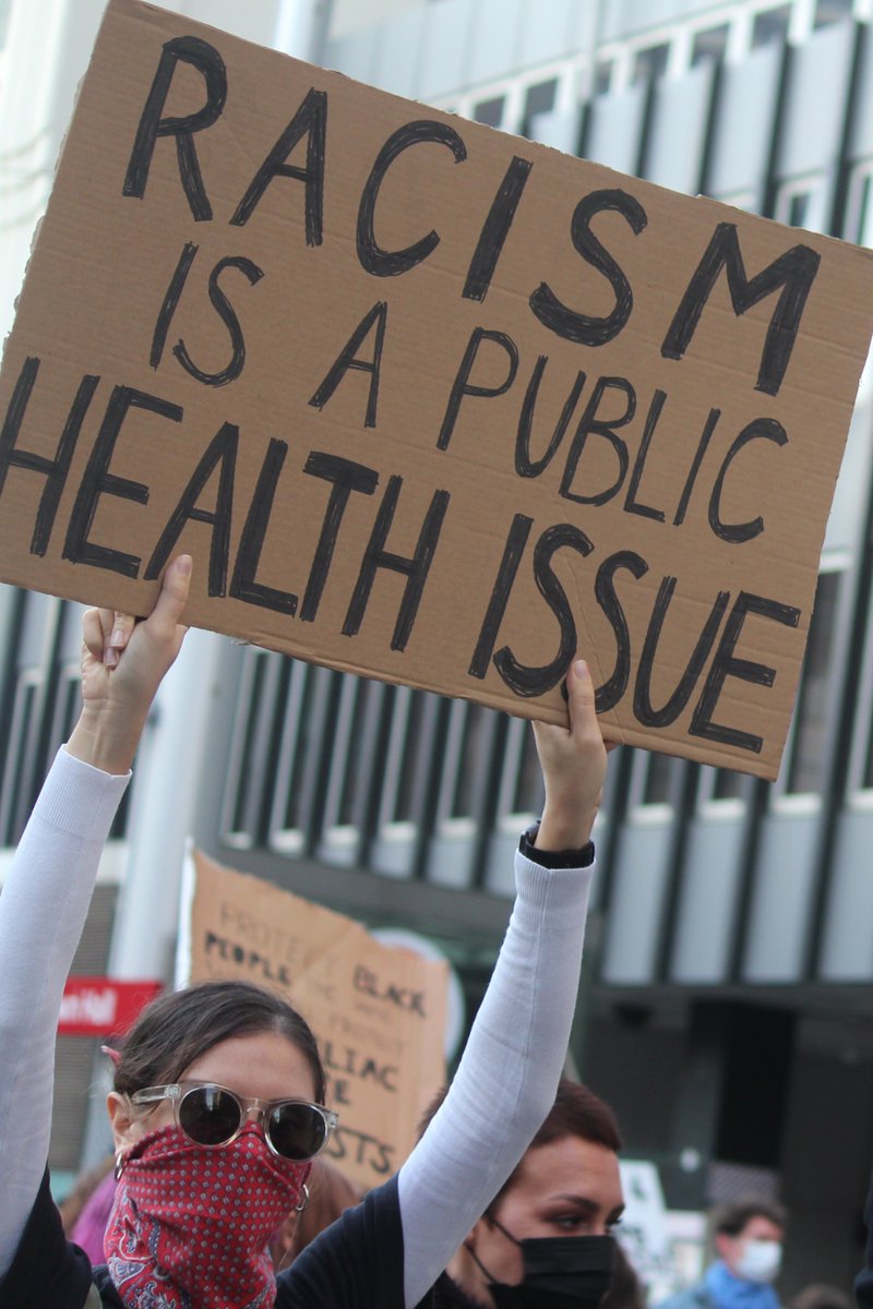Racism is a public health crisis. Systemic racism in healthcare, housing, food security, &amp; more impacts the health of Black Americans &amp; contributes to the racial health equity gap. As public health practitioners, we must recognize &amp; combat systemic racism &amp; pursue health equity.