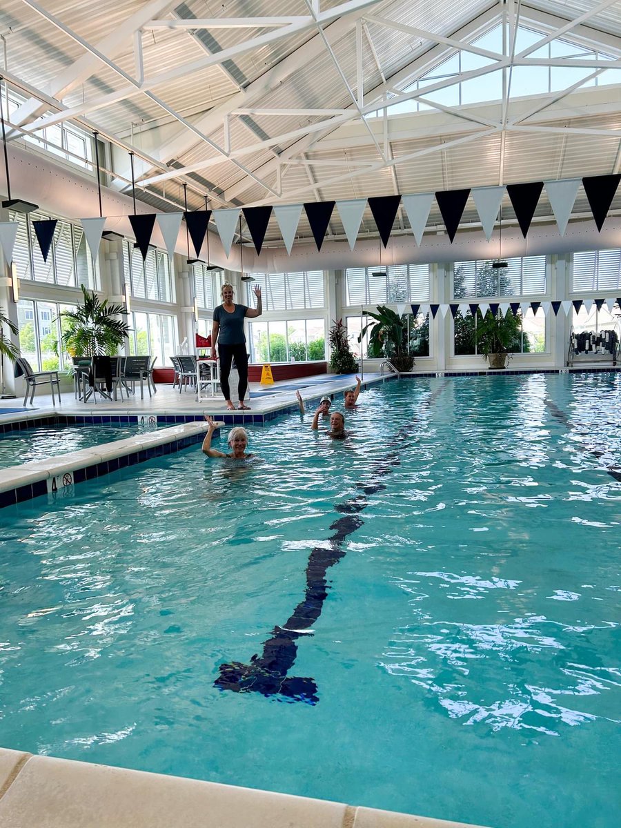 #MondayMotivation is water aerobics in our indoor pool 💦