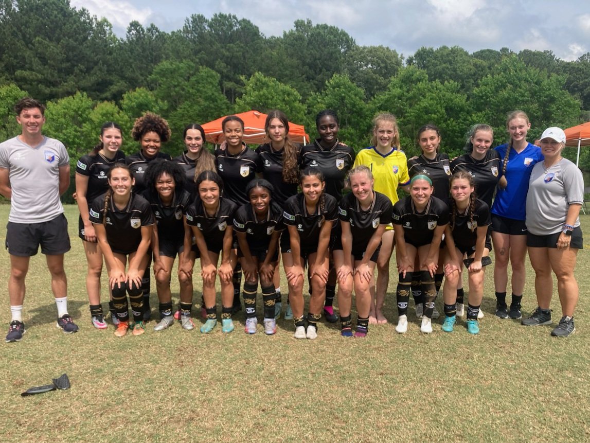 Your 𝐅𝐈𝐑𝐒𝐓 USL Academy Girls team at their 𝐅𝐈𝐑𝐒𝐓 match! 
#HerStory 
#FeelTheRoar
#BringYourAGame