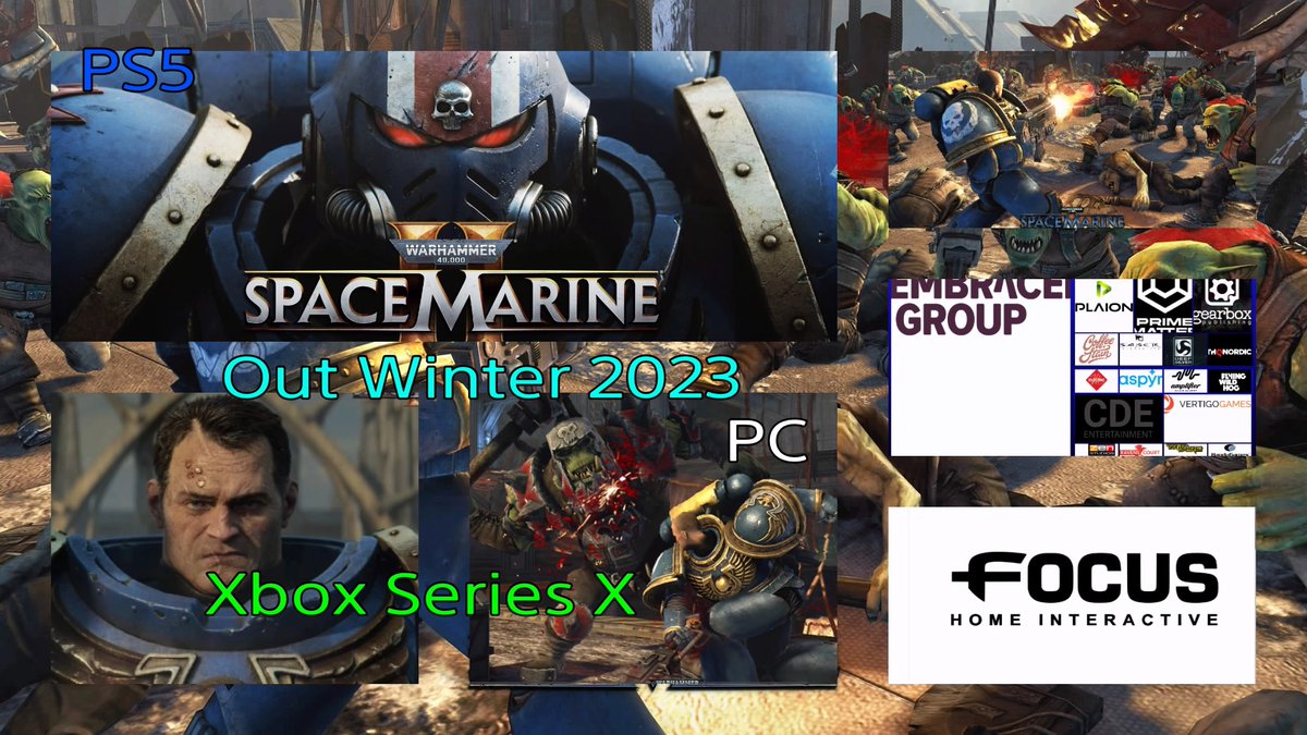 Force entertainment and Embracer Group Studio saber interactive Warhammer Space Marine2 got co op in game
