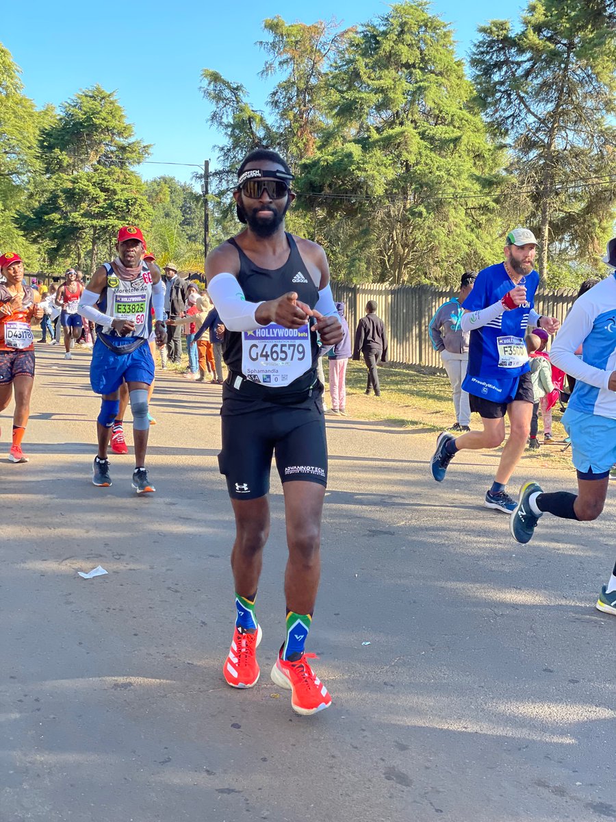 Sphamandlamzwa1's tweet photo. Yesterday I ran my first comrades marathon &amp; it was nothing short of amazing.thank you so much for the love &amp; support @Advannotech 🏅🏃🏾‍♂️🙌🏽 #comrades2023# https://t.co/hXE1ET2nfy