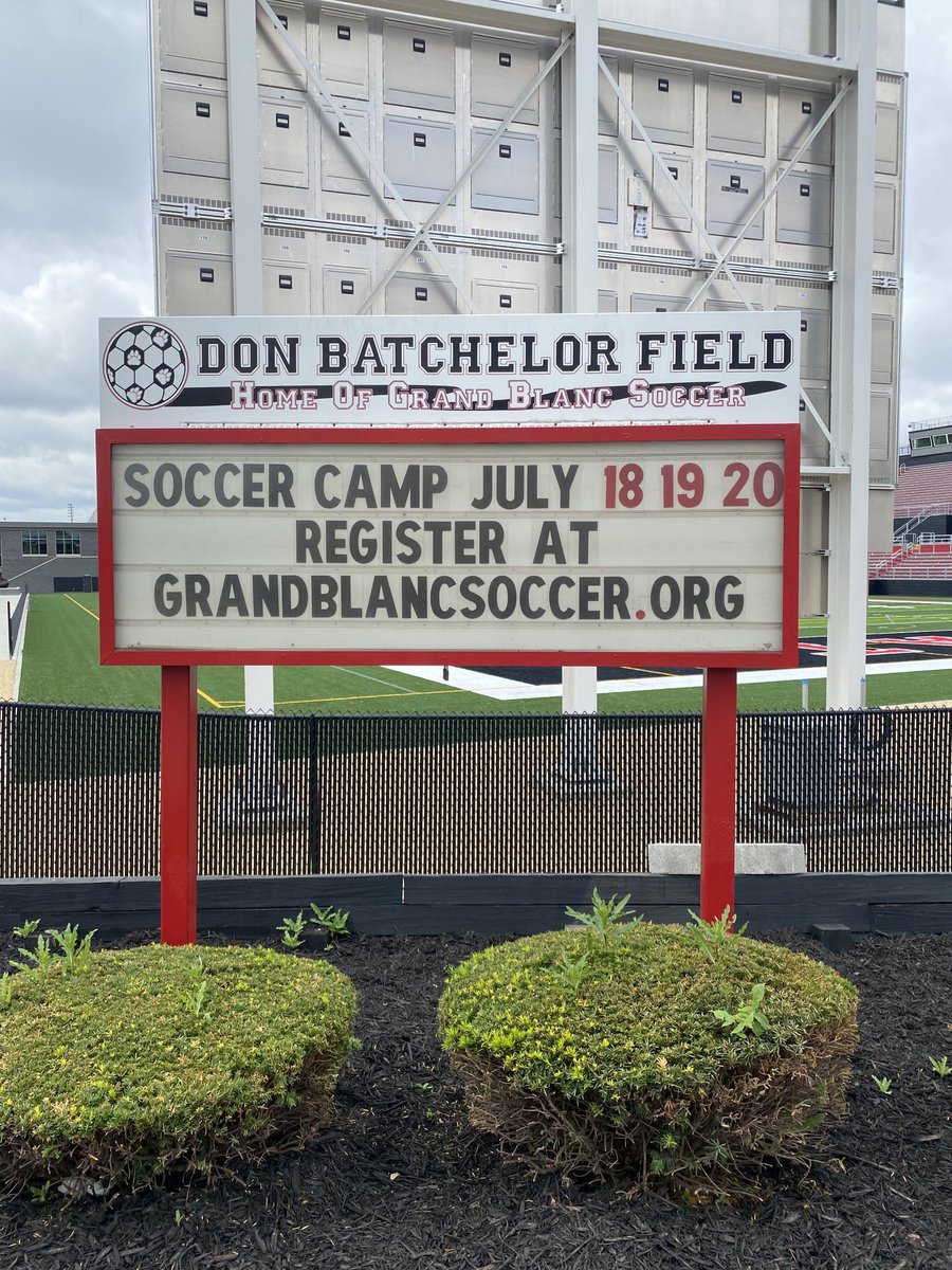 realnichdt's tweet photo. Camp returns to the Don! Camp will be at the new and improved Don Batchelor Field in July. Register now and help us break in the beautiful new stadium. Find the info and register at https://t.co/6W5GbiKMLY today! ⁦@_GB_Athletics_⁩ ⁦@GBGIRLSSOCCER⁩ ⁦@gbsoccerr⁩ https://t.co/LL1n7t0GVz