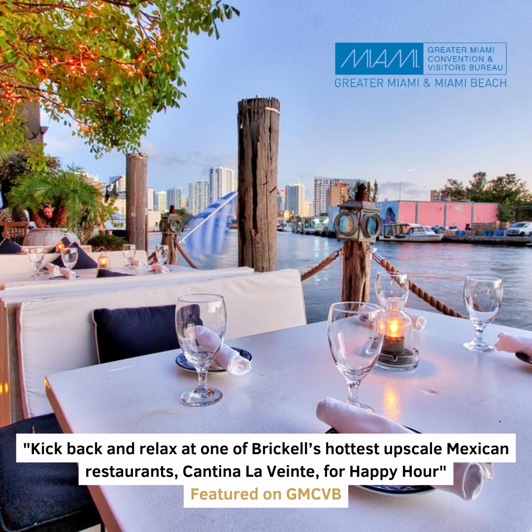 IdentityMediaPR's tweet image. Located along the edge of the beautiful Miami River, guests can enjoy one of @cantinalaveinte famous margaritas or cocktails at a discounted price during happy hour 🍹